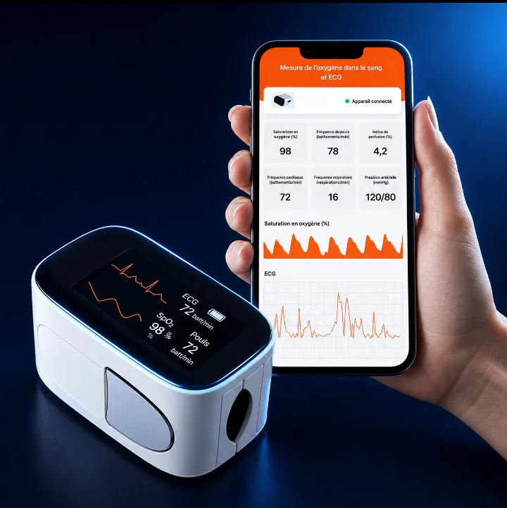 Vitals-Scan Pro - Moniteur ECG portable oxygène