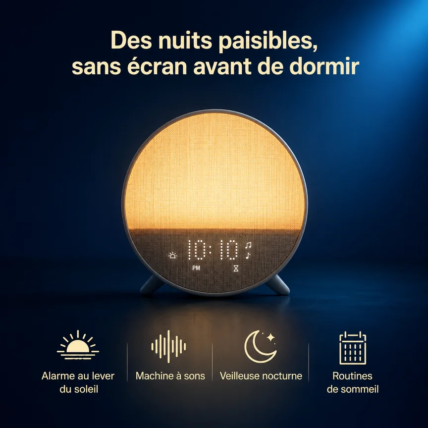 Aura-Light Clock - Simulateur aube crépuscule